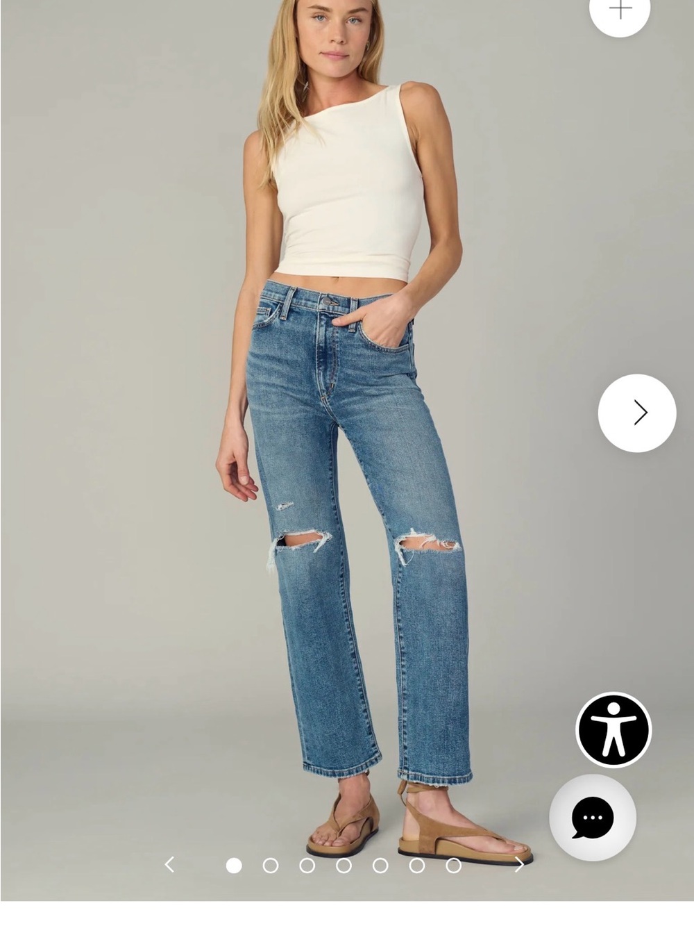 Joe's Jeans Straight Leg Light Blue Denim